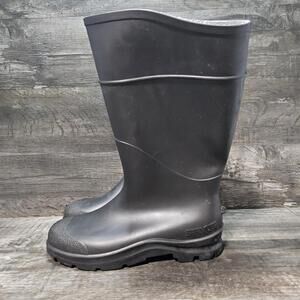 Servus Black Rubber Rain Boots for Work, Hunting, Fishing, Etc Mens Size 10